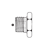9030-02 by AdaptAll | -02 BSPP Hex Plug | Carbon Steel