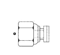 9033-02 by AdaptAll | -02 BSPP Swivel Cap | Carbon Steel
