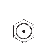 9041-02 by AdaptAll | -02 BSPP Bulkhead Locknut | Carbon Steel