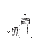 9055-12-12 by AdaptAll | -12 Male BSPP x -12 Male BSPP | 90° Elbow | Carbon Steel
