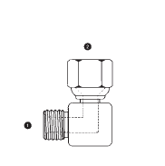 9061-08-10 by AdaptAll | -08 Male BSPP x -10 Female JIC Swivel | 90° Elbow | Carbon Steel