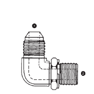 9069-04-10 by AdaptAll | -04 Male JIC x 10mm Male Metric | Adjustable 90° Elbow | Carbon Steel