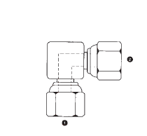 9075-24-24 by AdaptAll | -24 Female BSPP Swivel x -24 Female BSPP Swivel | 90° Elbow | Carbon Steel