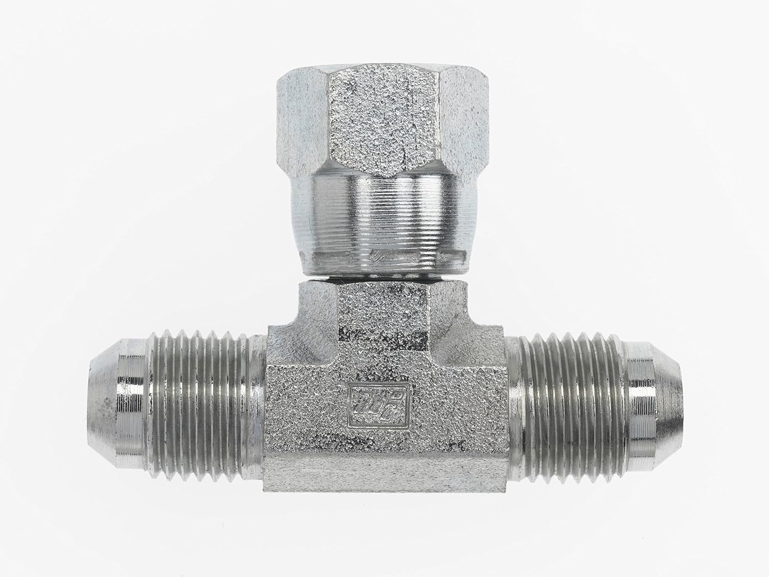 6600-04-04-04-FG by Brennan Inc. | -04 Male JIC x -04 Male JIC x -04 Female JIC Swivel | Tee | Forged Steel