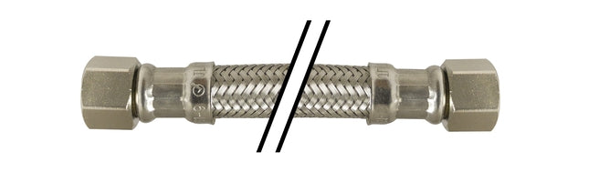 922009 by Midland | Dishwasher Connector | Lead Free | 3/8" Compression x 3/8" Compression | 9" Length | Chrome Plated Brass