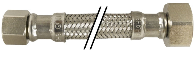 922120 by Midland | Lavatory Supply Connector | Lead Free | 3/8" Compression x 1/2" Female Iron Pipe | 20" Length | Chrome Plated Brass