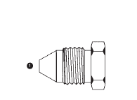 9231-30 by AdaptAll | 30mm Komatsu Hex Plug | Carbon Steel