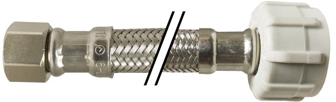 923412 by Midland | Ballcock Connector | 3/8" Compression x 7/8" Ballcock x 12" Length | Chrome Plated Brass