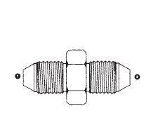 9236-30-30 by AdaptAll | 30mm Male Komatsu x 30mm Male | Komatsu Adapter | Carbon Steel