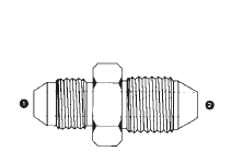 9237-16-33 by AdaptAll | -16 Male JIC x 33mm Male | Komatsu Adapter