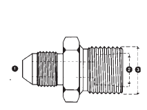 9245-12-25-34 by AdaptAll | -12 Male JIC x L25 Male DIN | Carbon Steel