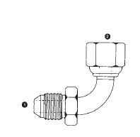 9250-06-06 by AdaptAll | -06 Male JIC x -06 Female BSPP Swivel | 90° Elbow | Carbon Steel