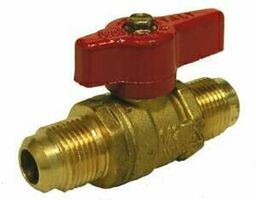 943343 by Midland | Gas Ball Valve | Regular Port | 1/2" Male Flare x 1/2" Male Flare | Brass