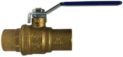940216LF by Midland | Lead Free Ball Valve | Forged | 1-1/2" SWT x 1-1/2" SWT | Brass