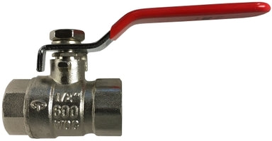 941155NP by Midland | Full Port Ball Valve | 1" Female Pipe x 1" Female Pipe | Straight | Nickel Plated Brass