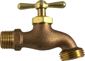 942171 by Midland | Hose Bibb | 3/4" Male Pipe Inlet x 3/4" Male GHT Outlet | Brass