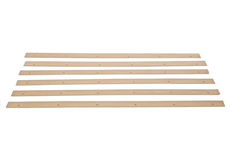 94520SB by Flexaust | Replacement Natural Rubber Squeegee Blades | 22" Width | Beige | (6 Blades)