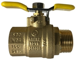 948174T by Midland | Ball Valve | 1" Male NPT x 1" Female NPT | Handle | Tee | Brass