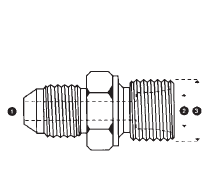 9606-12-S16-24 by AdaptAll | -12 Male JIC x S16 Metric Male DIN (Heavy Duty) | Adapter | Carbon Steel