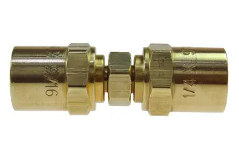RS0610 by Coilhose | Hose Fitting | 3/8" Hose ID | 5/8" Hose OD | Reusable Hose Splicer | Straight | Brass