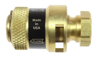 BLSV02F02M by Coilhose | Lockout Slide Valve | 1/8" Female NPT Thread Inlet x 1/8" Male NPT Thread Outlet | Brass