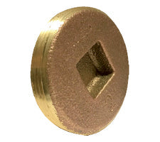 970314 by Midland | Countersunk Head Cleanout Plug | 8" Male Plug | Cast Brass