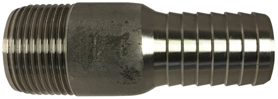 973925SS by Midland | Insert Fitting | 3/4" Insert x 3/4" Male Pipe | 304 Stainless Steel