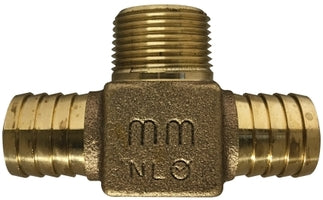 973971LF by Midland | Lead Free Male Branch Insert Fitting | 1" Insert x 1" Insert x 1" Male Pipe Branch | Tee | Bronze