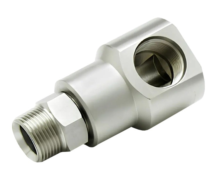 9SS16MP100XFO16-Z-ETP by Super Swivel | 5542-Z-ETP | 1-11-1/2 Male Pipe NPTF x 1-5/16-12 Female O-Ring ORB | 0.827" Through Hole | 90° Elbow | Zinc | Extreme Viton® Seal