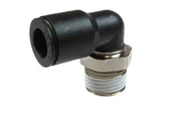 CL690604S by Coilhose | COILOCK™ Push-To-Connect Fitting | 3/8" Tube OD x 1/4" Male NPT Swivel | 90° Elbow | Plastic