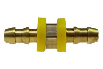 LS0808 by Coilhose | Lock | On Splicer Fitting | 1/2" Hose ID | Straight | Brass