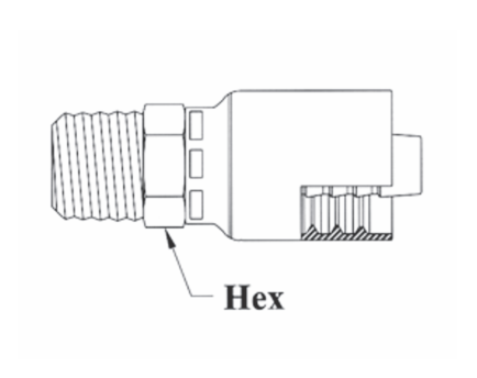 A01-16x16 by Couplamatic | A Series Coupling | 1" Hose ID x 1-11-1/2 Thread NPTF Male Solid | Straight