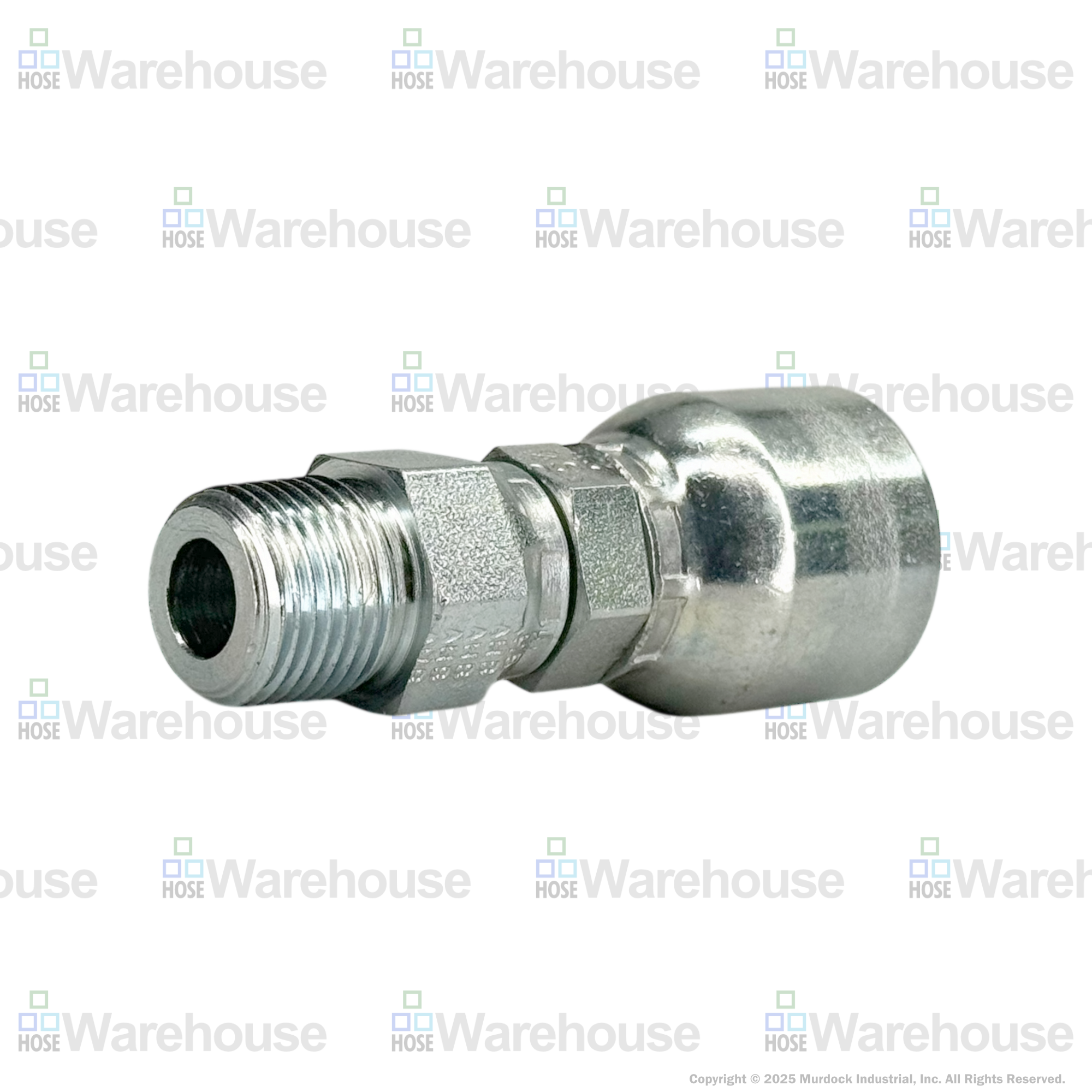 A04-6x6 by Couplamatic | A Series Coupling | 3/8" Hose ID x 3/8-18 Thread Male Swivel NPTF | Straight
