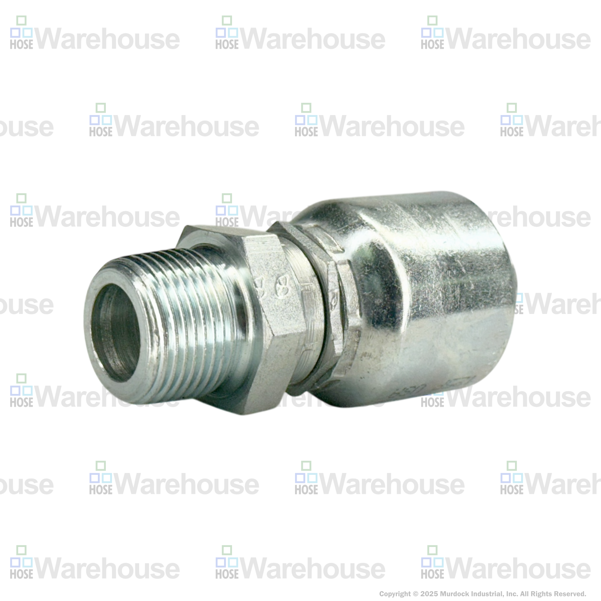 A04-8x8 by Couplamatic | A Series Coupling | 1/2" Hose ID x 1/2-14 Thread Male Swivel NPTF | Straight