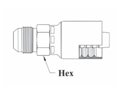 A08-6x6 by Couplamatic | A Series Coupling | 3/8" Hose ID x 9/16x18 Thread JIC 37° Male Solid | Straight | Pack of 20