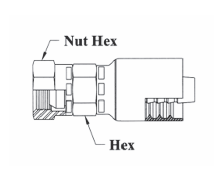 A10-16x16 by Couplamatic | A Series Coupling | 1" Hose ID x G-1-11 Thread 60° Cone Female Swivel | 1" BSPP | Straight