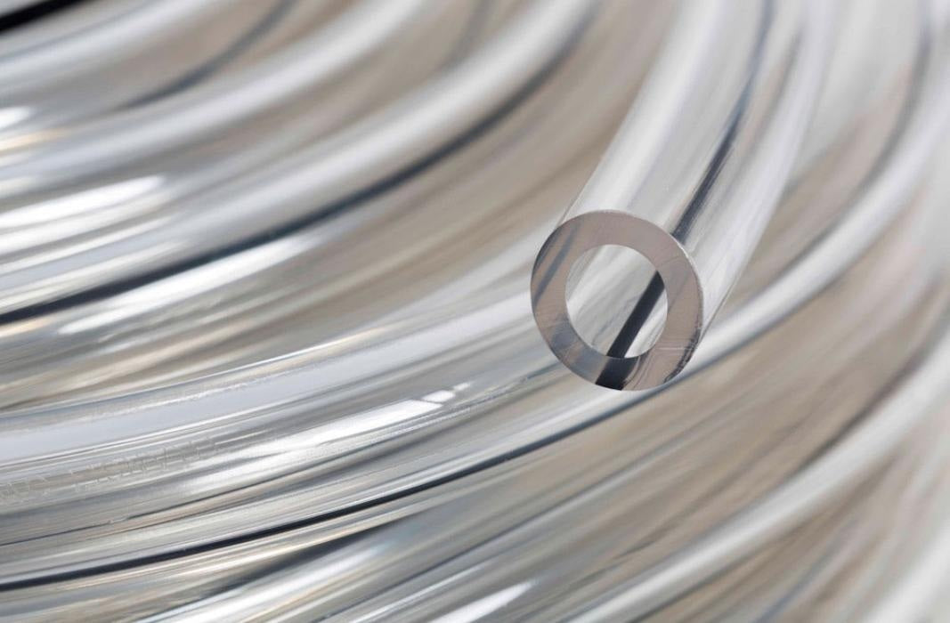 ACR02918 Tygon® by Saint Gobain | A24 | Twin Tube Clear Vacuum Tubing for Milking Equipment | 3/8" ID x 5/8" OD x 1/8" Wall 100' Package Length