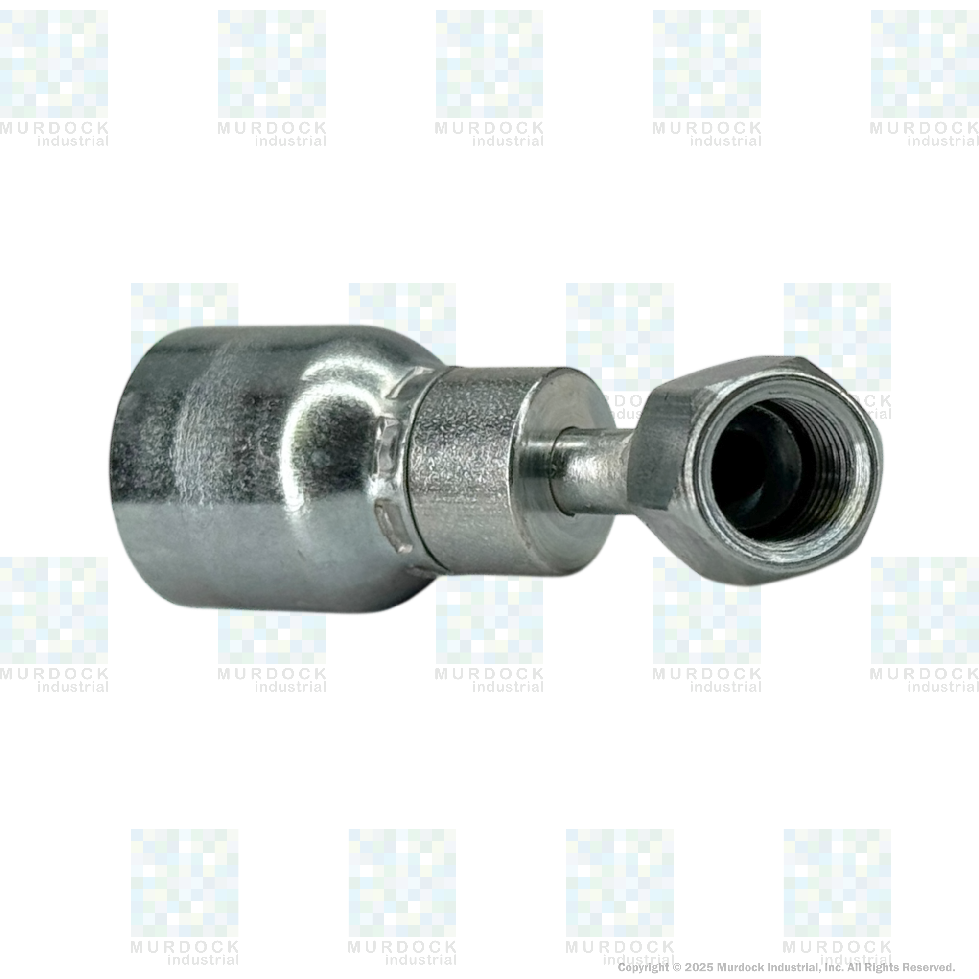 A25-4x4 by Couplamatic | A Series Coupling | 1/4" Hose ID x 7/16x20 Thread JIC/SAE Dual Seat Female Swivel | 45° Elbow