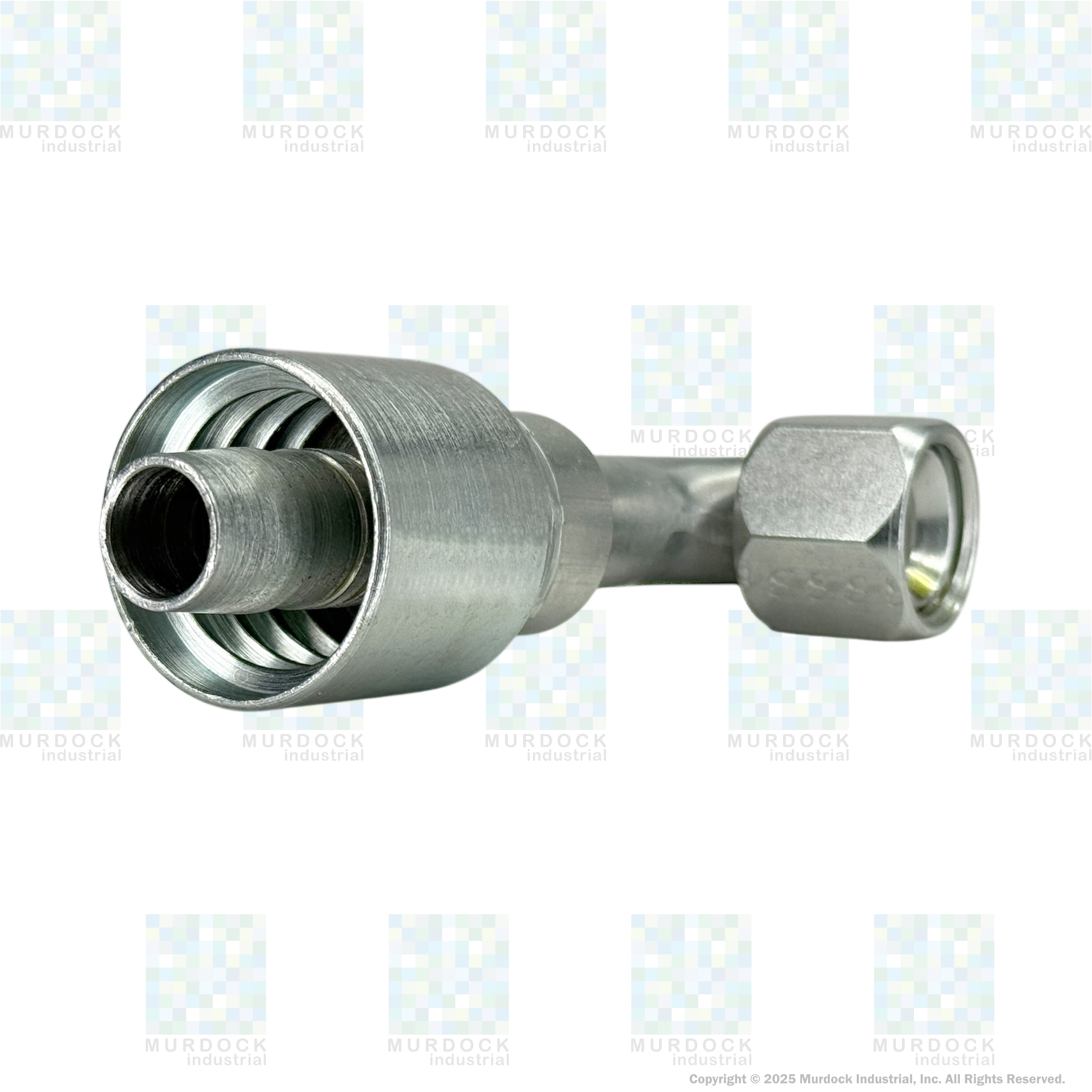 A26-10x10 by Couplamatic | A Series Coupling | 5/8" Hose ID x 7/8x14 Thread JIC/SAE Dual Seat Female Swivel | 90° Elbow