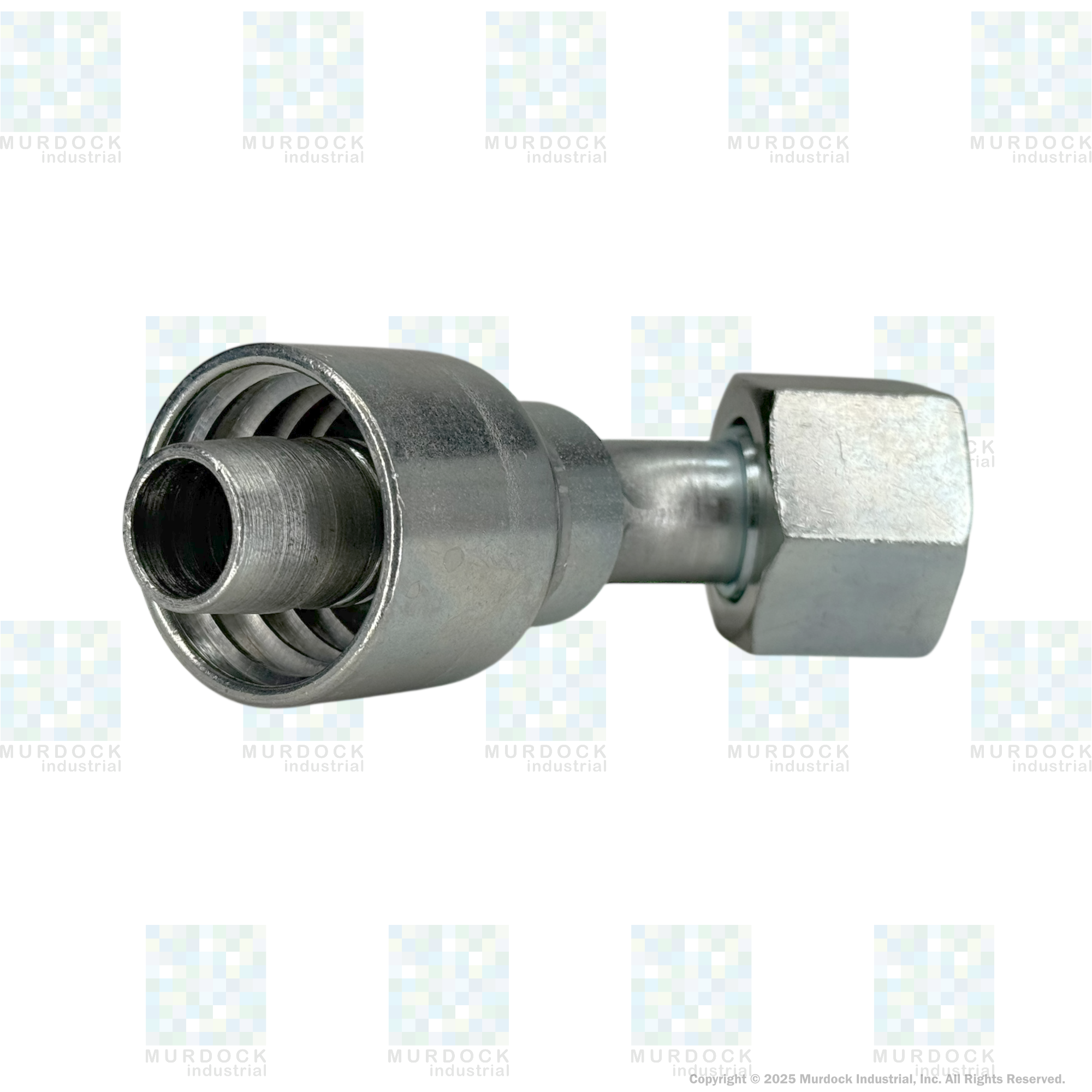 A31-12x12 by Couplamatic | A Series Coupling | 3/4" Hose ID x 1-3/16x12 Thread O-Ring Face Seal | ORF Female Swivel | 45° Elbow