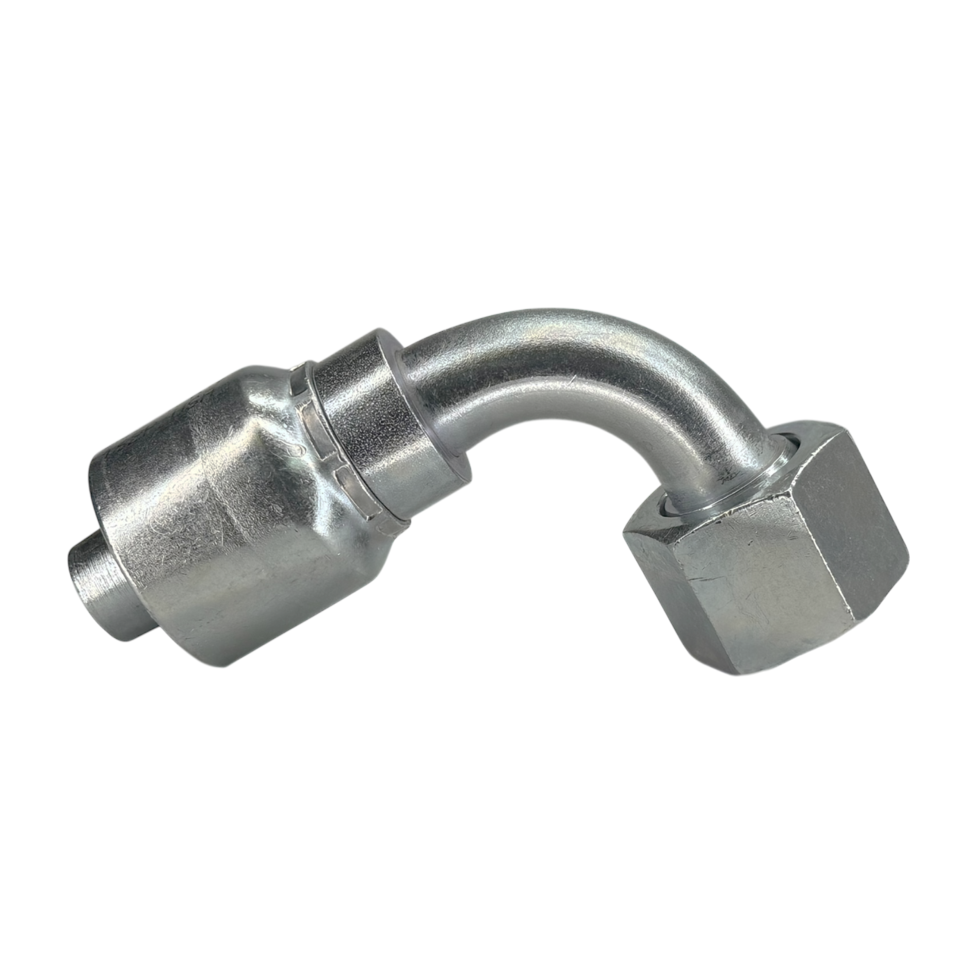 A32-12x12 by Couplamatic | A Series Coupling | 3/4" Hose ID x 1-3/16x12 Thread O-Ring Face Seal | ORF Female Swivel | 90° Elbow