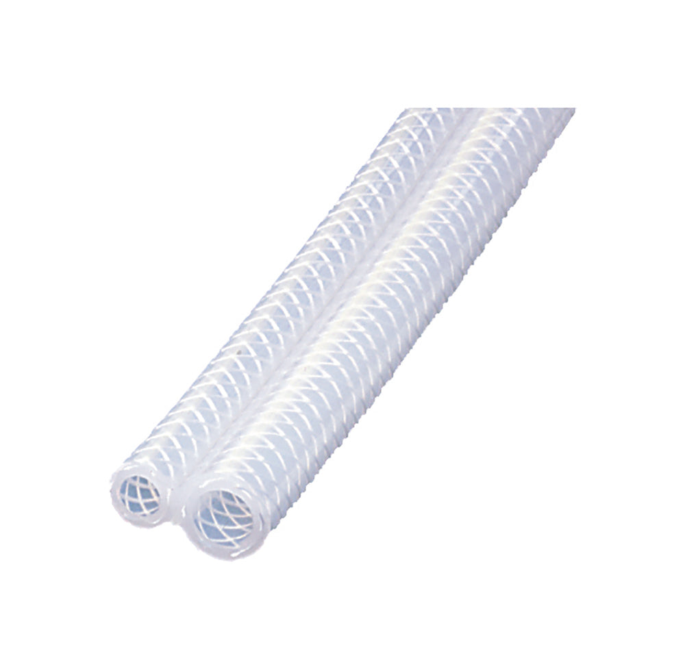 A9350-04080-03S Kuri-Tec by Kuriyama | A9350 Series | Dual Line Herbicide / Fertilizer Spray Hose | Translucent Yarn-Reinforced Polyethylene | Line 1: 1/4" ID (.457" OD) | Line 2: 1/2" ID (.740" OD) | 300ft Length