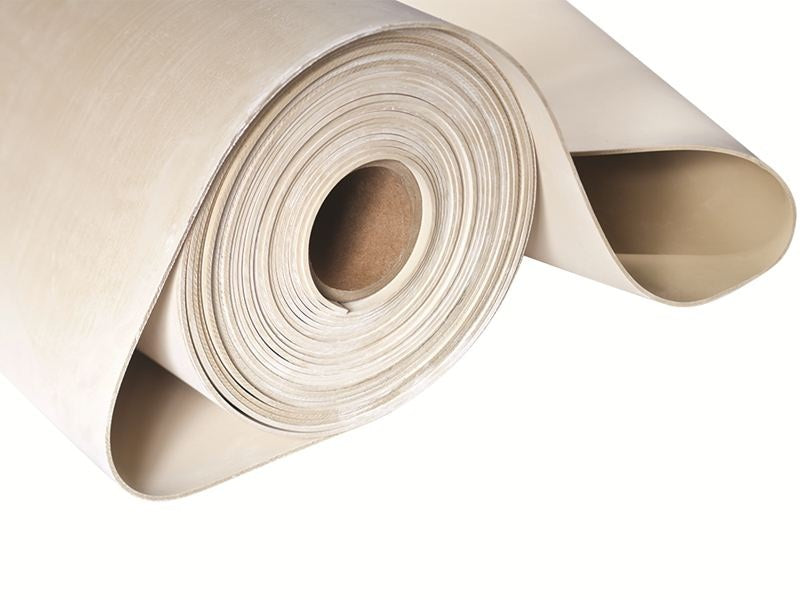 128-64-362 American Biltrite by Kuriyama | AB-138 Series | Beige FDA Sheet Rubber| 1" Gauge x 36" Width | 40 Durometer | Natural Rubber | 30ft / Roll