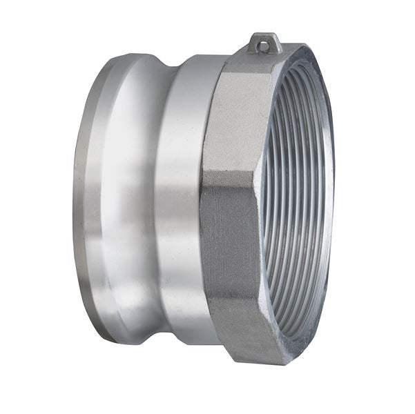 AL-A3040 by Kuriyama | AL-A Series | Part A | Cam & Groove Adapter | 3" Adapter x 4" Female NPT | Aluminum