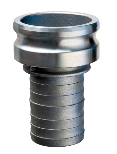 AL-E3020 by Kuriyama | AL-E Series | Part E | Cam & Groove Fitting | 3" Adapter x 2" Hose Barb | Aluminum