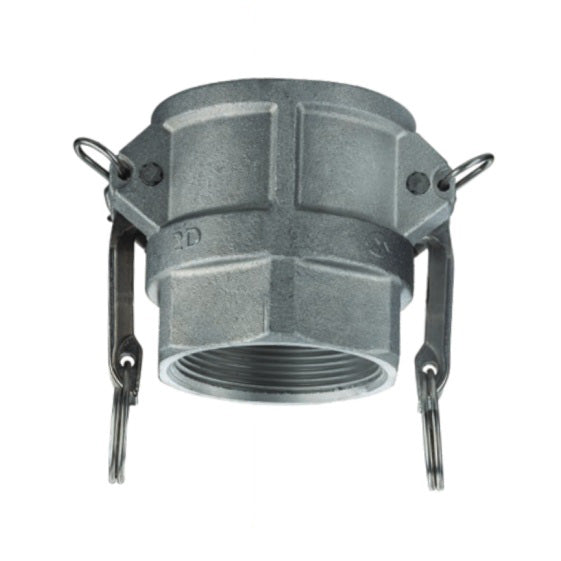 ALSH-D125 by Kuriyama | ALSH-D Series | Part D | Cam & Groove Adapter | 1-1/4" Coupler x 1-1/4" Female NPT | Aluminum / SS Handles