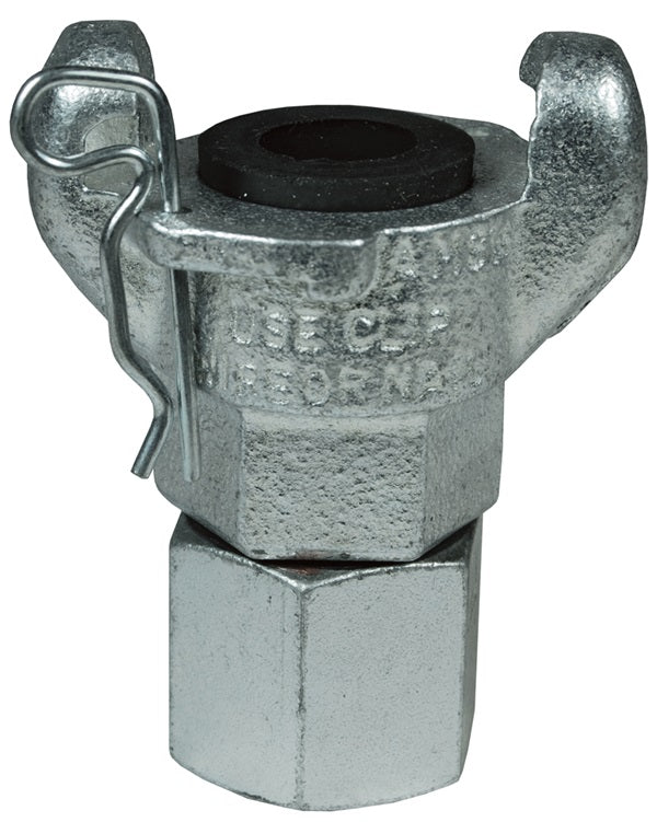 AM8SWIV Air King® by Dixon Valve | Pneumatic Fitting | 2-Lug Hose End | Chicago Style x 3/4" Swivel Female NPT | Iron