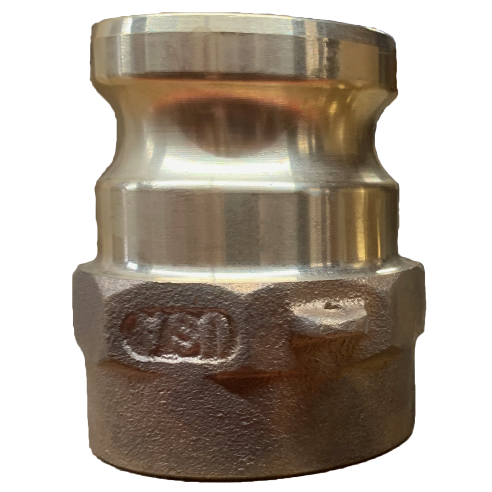 68762000 (20AHD) by PT-Coupling | Heavy Duty Cam & Groove Adapter | Type AHD | 2" Adapter x 2" Female NPT | Ductile Iron | Buna-N Seal