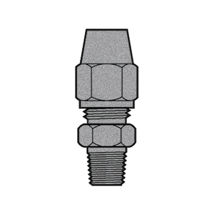 B-31368-06-02 Breco by Foster | Air Brake | 3/8" Tube Compression x 1/8" Male NPTF Thread | Straight