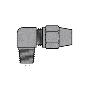 B-31369-08-08 Breco by Foster | Air Brake | 1/2" Tube Compression x 1/2" Male NPTF Thread | 90° Elbow